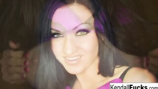Kendall does a Beauty tease with stock bondage feel to it