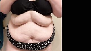 ssbbw shows off into bikini