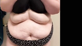 ssbbw shows off into bikini