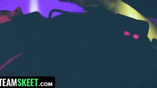Incredible hot Brooklyn Gray Bangs Hitman On The Couch