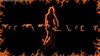 on fire