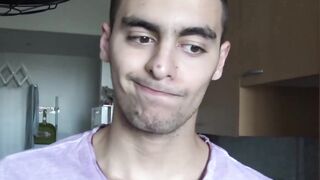 Gay for pay latino pounded bareback after POV blowjob