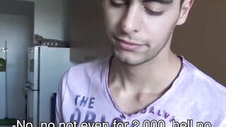 Gay for pay latino pounded bareback after POV blowjob