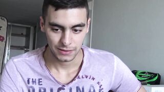 Gay for pay latino pounded bareback after POV blowjob