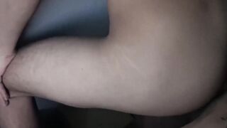 Latino twink fucked bareback doggystyle gets jizz in mouth