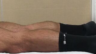 Bearded homo craves for someone to worship and lick his feet