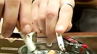 Attractive Jerry sucks by hot Sonny while smoking cigs