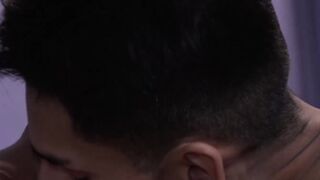 Smooth Latino twink Enzo Mayer moans during hard pounding