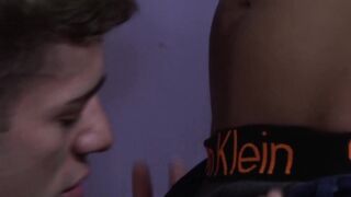 Smooth Latino twink Enzo Mayer moans during hard pounding