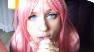 Pink-haired cartoon sexy gets a amazingly hot pounding