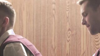Religious twinks pound bareback after forbidden confession