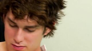 Anally dicked twink gets a warm and fuzzy facial