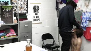 Jock deserves hardcore interracial raw fuck for stealing