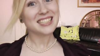 Classy UK babe blows mature cock before riding it hard