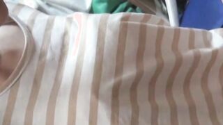 Stunning Japanese hottie rubs her clit on hidden camera