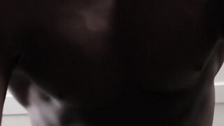Mysterious black dude has his cocked sucked by mature gay