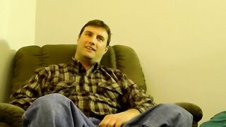 Straight Chuck gets his big junk sucked by another man