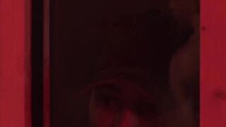 Dude spies three gays anal gang bang in sauna