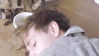 Wonderful twink blows stepbrother before sans protection