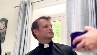 Daddy cleric pounds youthful twink crude for catholic absolution