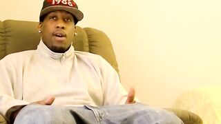 Big daddy cant resist deepthroating that big black cock