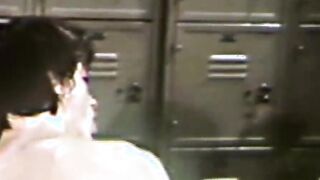 In a hardcore threesome the bottom gay stud spit roasts barebacked