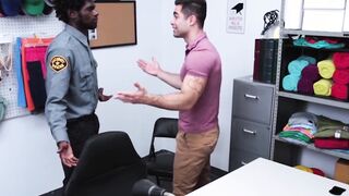 Hot tied up jock bareback interracial police office drilling Hoe 2