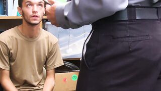 Young shoplifter sucks officers big cock before raw fucking Hoe 2