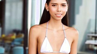 Tanned Camgirl Allie exposing her soak small twat