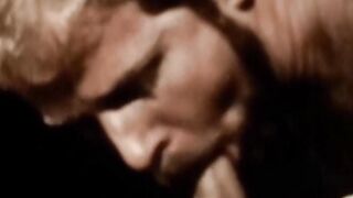 Retro gay young men dick suck one another and ass fuck fiercely