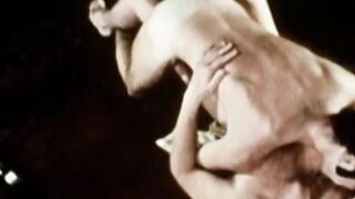 Retro gay young men dick suck one another and ass fuck fiercely