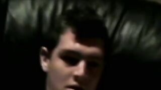 Deviant homosexuals tugging young cock in hallway