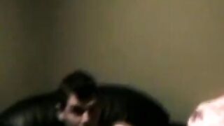 Deviant homosexuals tugging young cock in hallway