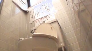 Gorgeous Japanese babes filmed pissing with secret cam