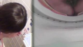 Gorgeous Japanese babes filmed pissing with secret cam