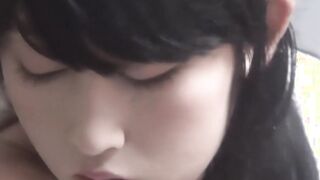 Young Japanese tits fondled before solo masturbation
