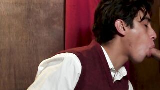 Arousing confession session with our naughty priest