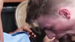 Black officer gets himself some raw twink ass to punish Hoe 2
