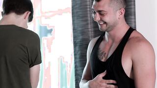 Handsome young man breeding with his hunky boyfriend