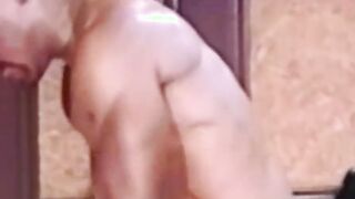 An athletic black man fucks his ass after having his BBC sucked