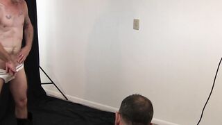 Horny bottom ass filled with hot cum by kinky photographer
