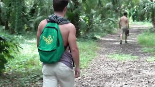 Studs spots gay couple enjoying blowjobs and joins them