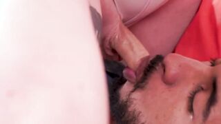 Ariel Demure shoots his cum on Lena Moon and Rodrigo Amor