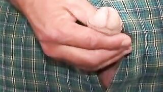 Hairiest mature stud cums hard after solo masturbation