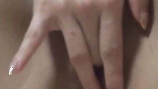 Japanese naughty fingers her pussy hard in front of voyeur
