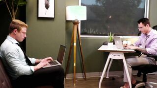 Gay co workers rimjob and anal fuck in the office