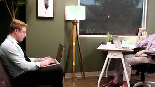Gay co workers rimjob and anal fuck in the office