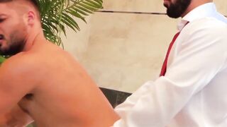 After work classy guys decide to go out and do some serious banging