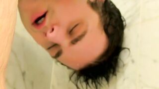 Toy adoring twink Dustin Fitch messing about in the shower