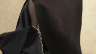 Delightful Jessy Dubai cums from playing with long dildo